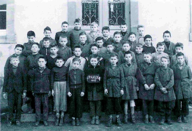 Classe Primaire garçons CM1 1956-57