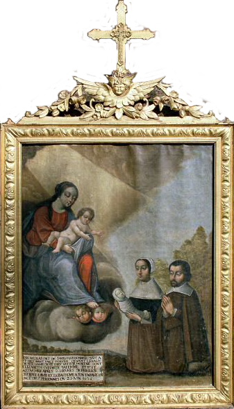 Le tableau du miracle de la vierge (Notre-Dame de Galil��e de Saint-Di��) ex-voto