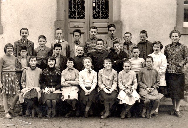 Classe Collège 5ème 2 1960-61