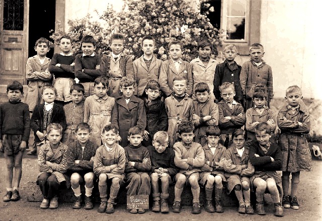 Classe Primaire garçons CE2 1954-55