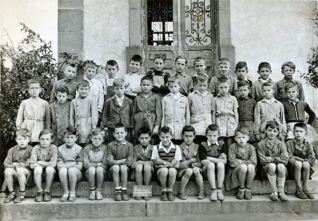Classe Primaire garçons CE2 1955-56